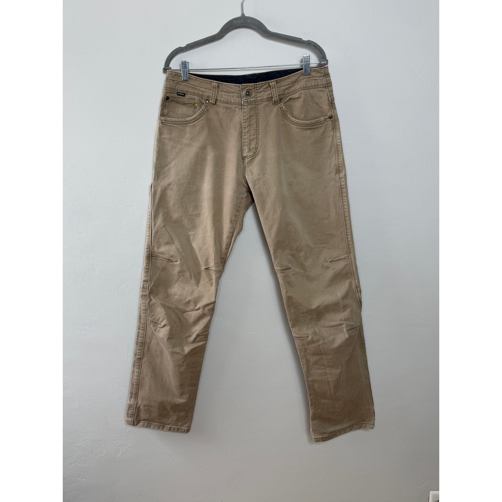 KUHL Rydr Pants Men 32x32 Vtg Patina Dye Outdoor Rugged Articulated Knee Utility - Picture 3 of 14